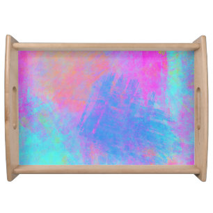 Bright Multicolor Splashes Serving Tray