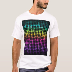 Bright Multicolor Vintage Abstract Art T-Shirt