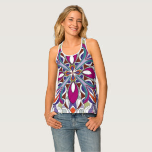 Bright Multicolor Women's Tank Top