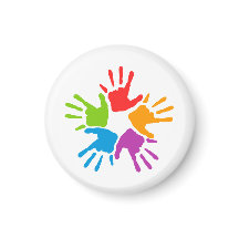 Bright Multicolored Diversity Hand-prints