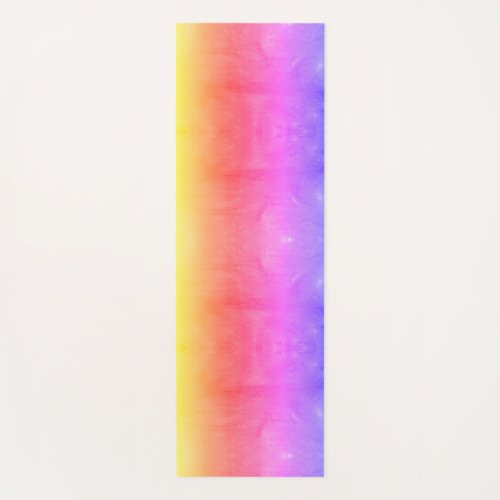 Bright Multicolored Rainbow Frost 2 Different Side Yoga Mat