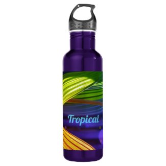 Bright Multicolored Tropical Palms