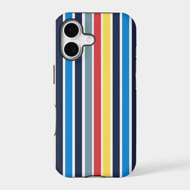 Bright multicolored vertical stripes. iphone case (Back)