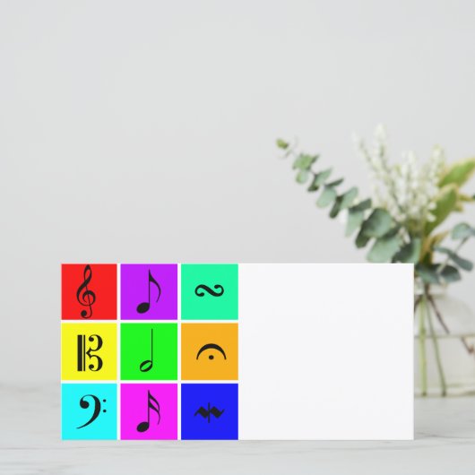 bright music symbols (Standing Front)