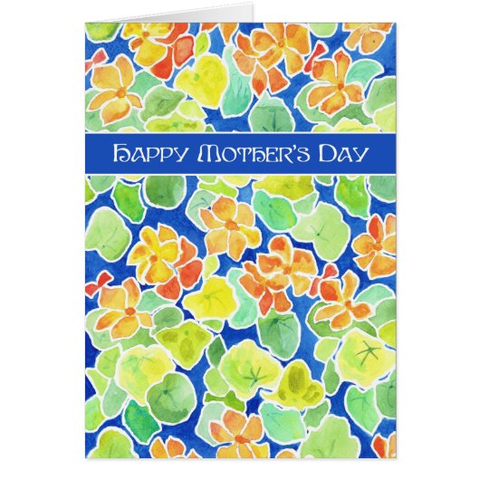 Bright Nasturtiums Floral Mother's Day (Front)