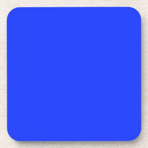 Bright Neon Blue Cork Coaster