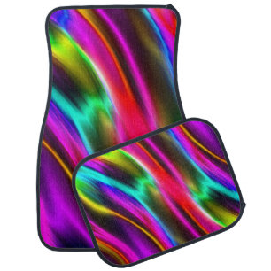 Bright Neon Car Floor Mats