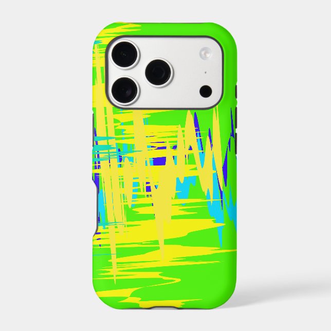 Bright Neon Colored Pattern Design Iphone Case (Back)