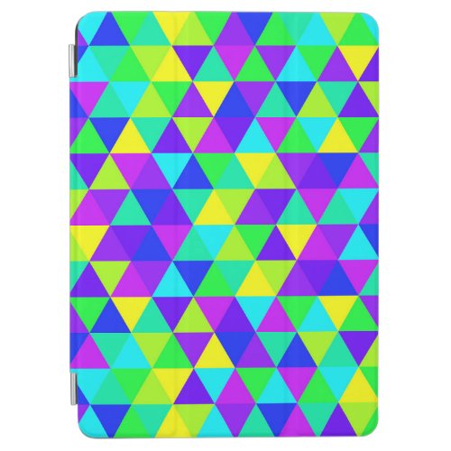 BRIGHT NEON COLORED TRIANGLES iPad AIR COVER