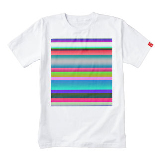 Bright Neon Rainbow Stripes Zazzle HEART T-Shirt