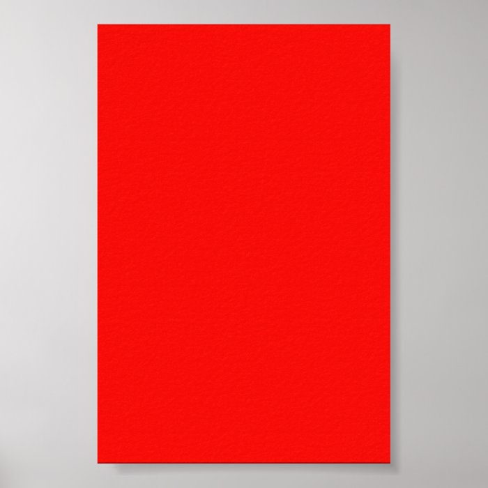 Bright Neon Red Background on a Poster