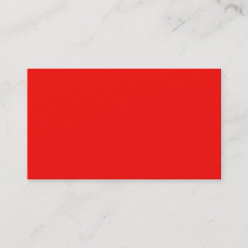 Bright Neon Red Business Card