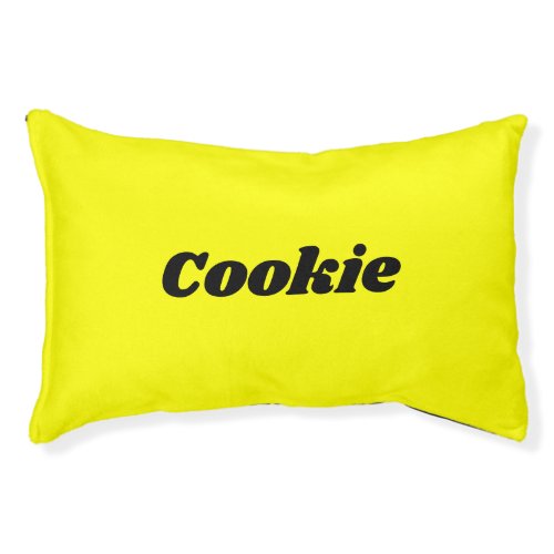 Bright Neon Style Modern Personalized Name Dog Pet Bed