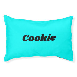 Bright Neon Style Modern Personalized Name Dog Pet Bed