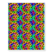 Bright Neon Sunflowers