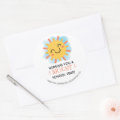 Bright New School Year Classic Round Sticker | Zazzle