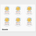 Bright New School Year Classic Round Sticker | Zazzle