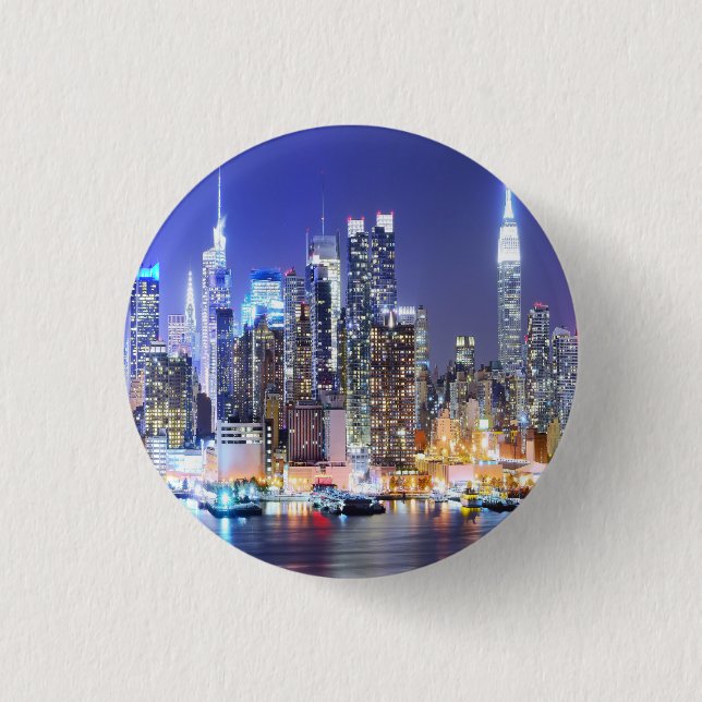 Bright New York Button (Front)