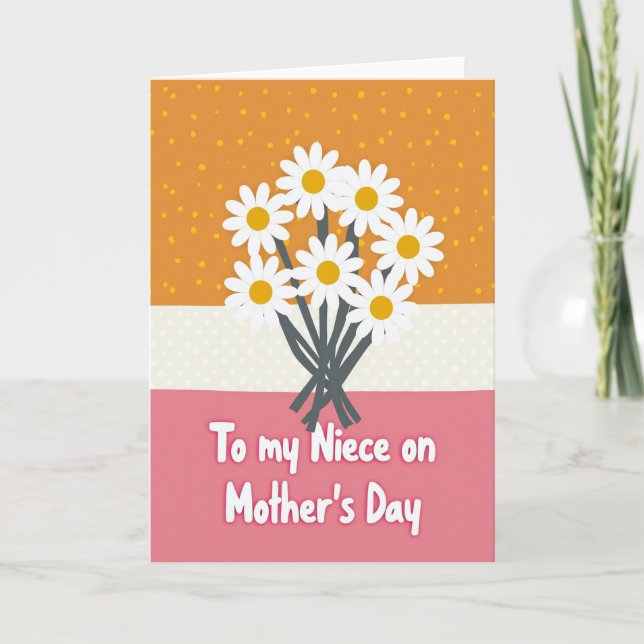Bright Niece Mothers Day Card (Front)
