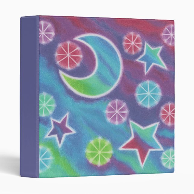 Bright Night custom binder blue (Front/Spine)