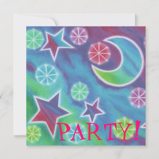 Bright Night party invitation (Front)