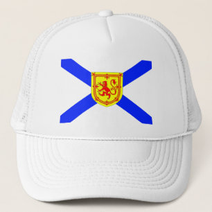Bright Nova Scotia Canada 🇨🇦 flag white hat