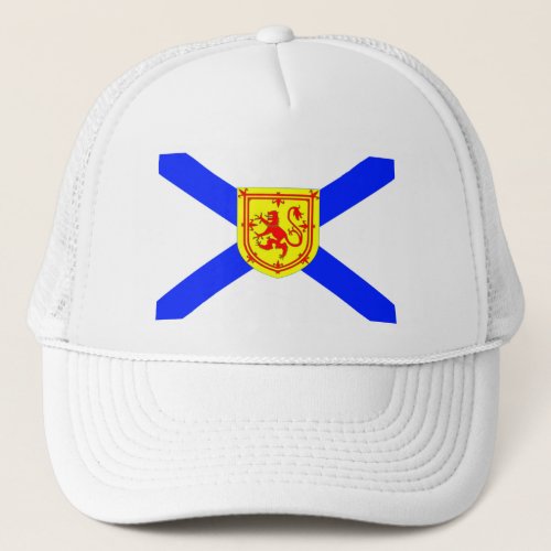 Bright Nova Scotia Canada  flag  white hat