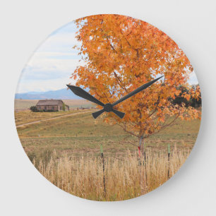 Bright October  Large Clock