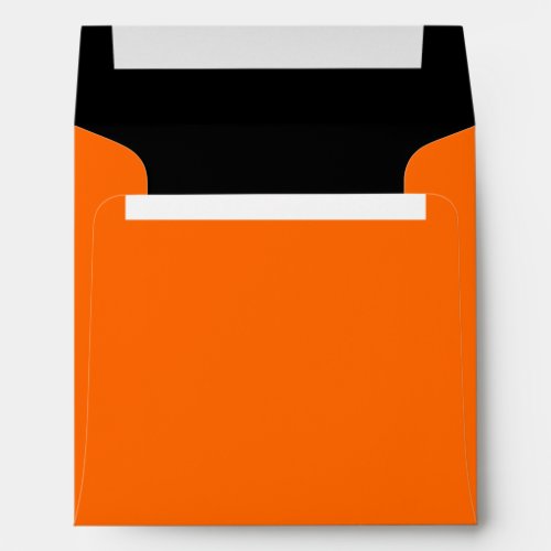 Bright Orange and Black Halloween Envelope