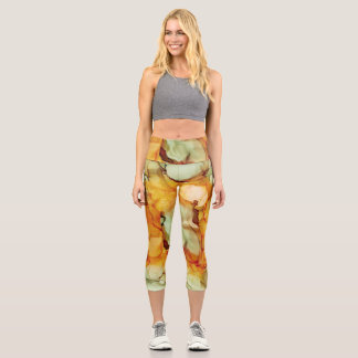 Bright Orange and Green Women's Leggings