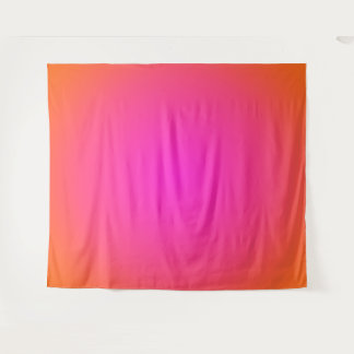Bright Orange and Hot Magenta Pink Aura Ombre Tapestry