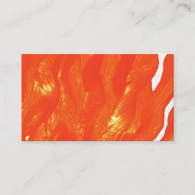 Bright orange business card (Front)