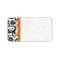 Bright Orange Coral & Black Damask Dots Shipping