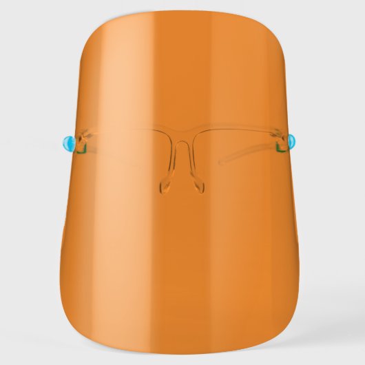 Bright Orange Face Shield (Front)