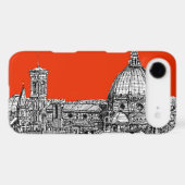 Bright orange Florence Case-Mate iPhone Case (Back (Horizontal))