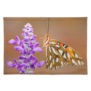 Bright Orange Gulf Fritillary Butterfly Placemat