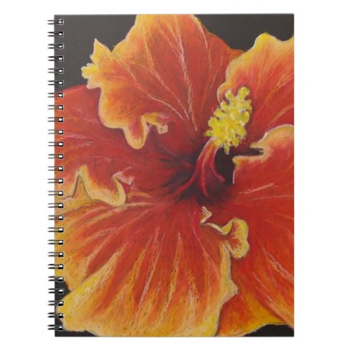 Bright Orange Hibiscus Notebook