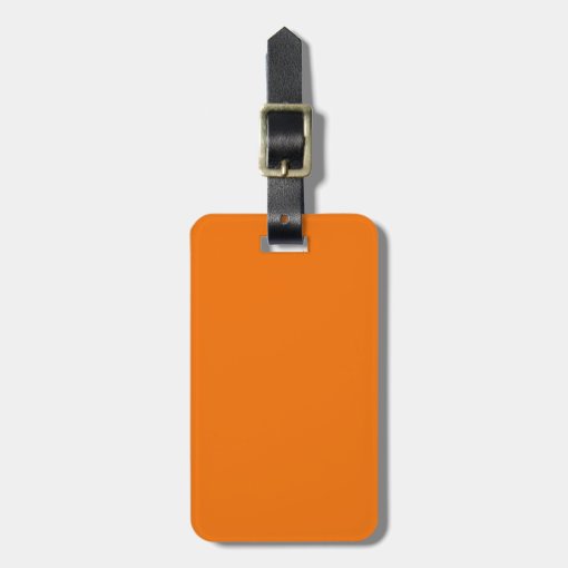 Bright Orange Luggage Tag Zazzle