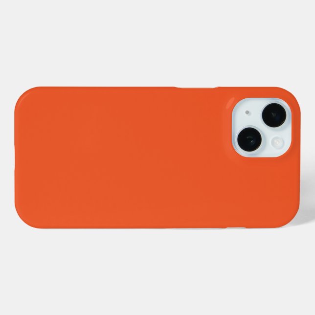 Bright Orange Minimalist Solid Background Case-Mate iPhone Case (Back (Horizontal))
