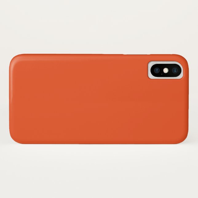 Bright Orange Minimalist Solid Background Case-Mate iPhone Case (Back (Horizontal))