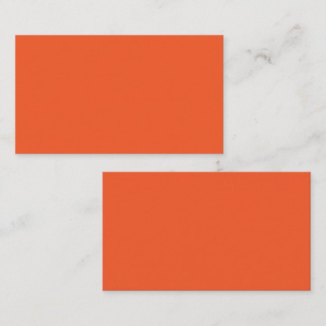 Bright Orange Minimalist Solid Background Enclosure Card (Front/Back)
