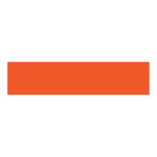 Bright Orange Minimalist Solid Background Napkin Bands