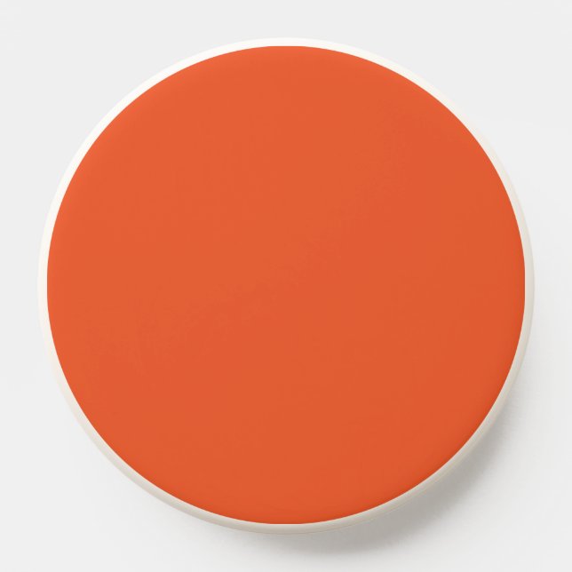 Bright Orange Minimalist Solid Background PopSocket (Popsocket)