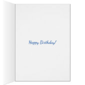 Bright Orange Nasturtiums Floral 94th Birthday (Inside (Right))