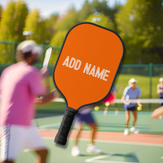 bright orange- personalized pickleball paddle