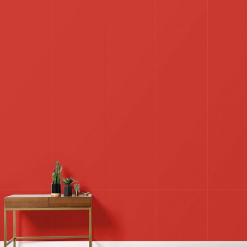 Bright Orange Red Peel and Stick Wallpaper Wallpaper