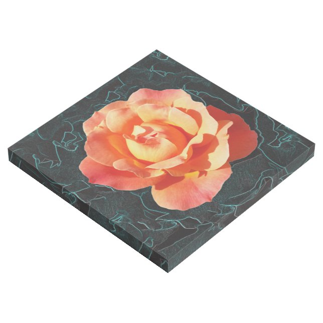 Bright orange rose gallery wrap (3/4)