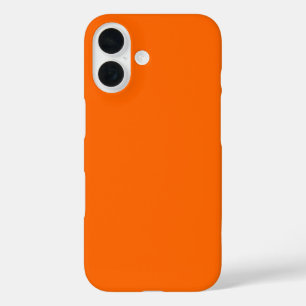 Bright Orange Solid Color iPhone 16 Case