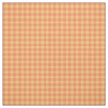 Bright Orange Yellow Check Gingham Pattern Fabric