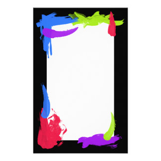Paint Splatter Stationery | Zazzle